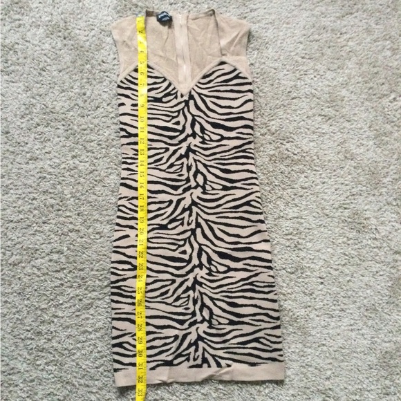 BEBE Tan Zebra Dress - Picture 6 of 12